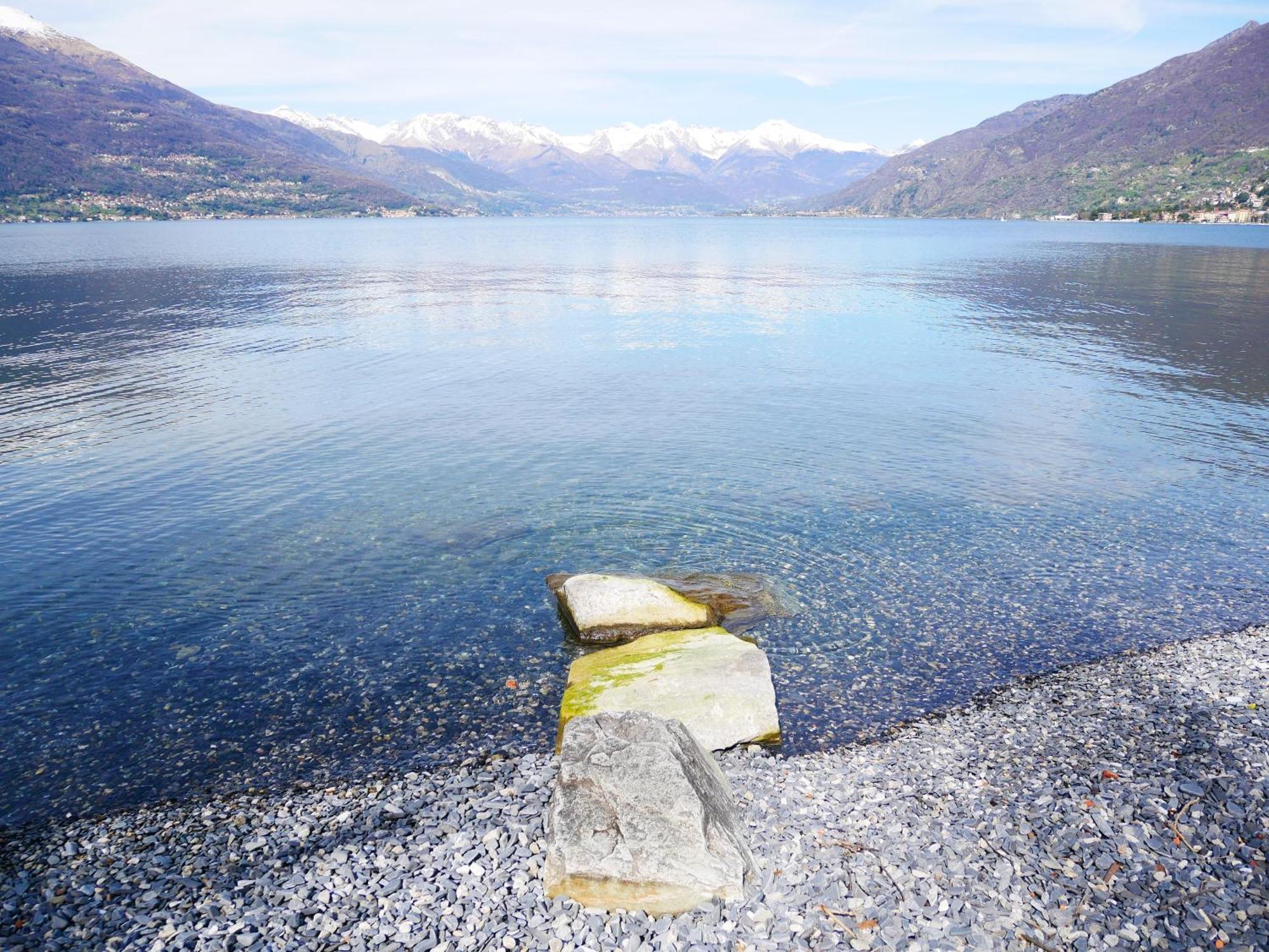La Riva Appartamento Perledo Bagian luar foto